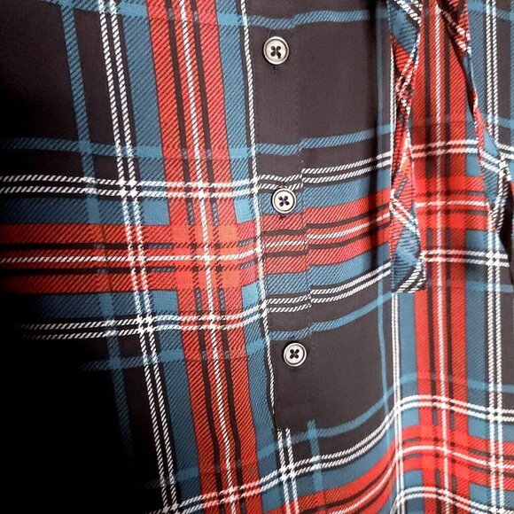 Draper James Red Green Holiday Midi Dress Large - Picture 4 of 9